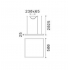 Oracle Slim Square 50 SP CZARNA LAMPA WISZĄCA LED 33W     259161 Ideal-Lux